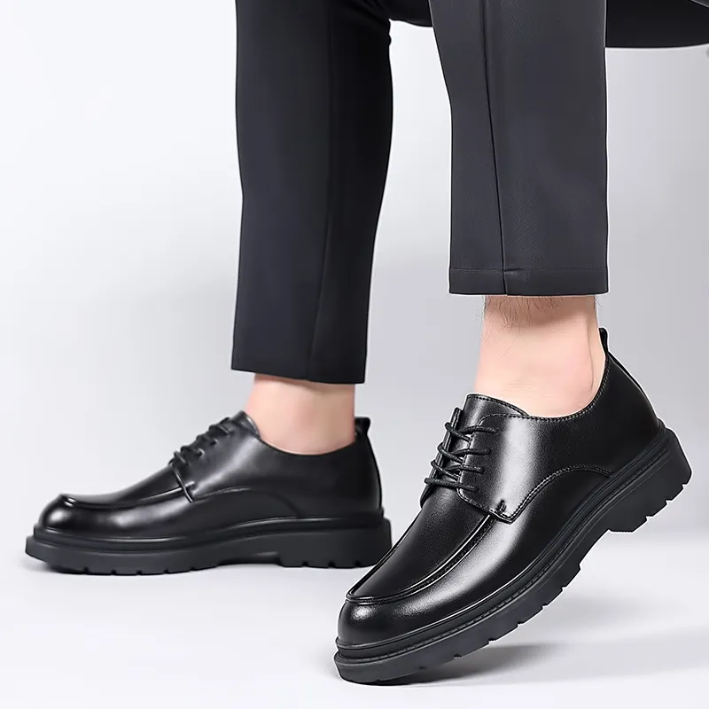 Poitulas Dress Shoes Men's Black-4