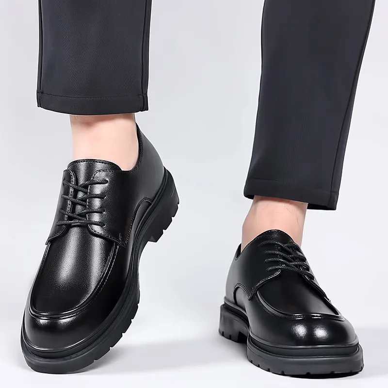 Poitulas Dress Shoes Men's Black-6
