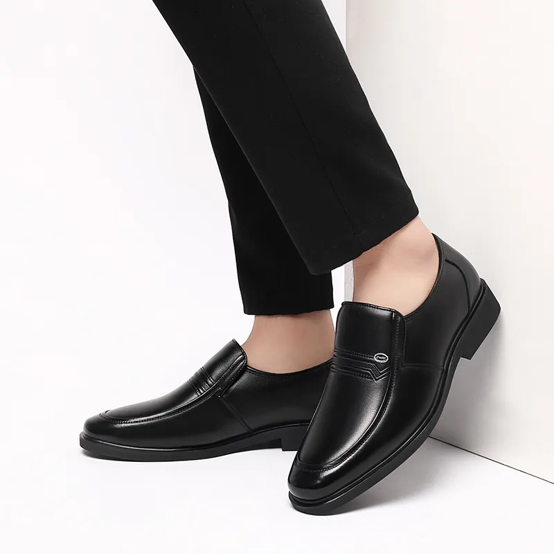 Poitulas Dress Shoes Men's Black-3