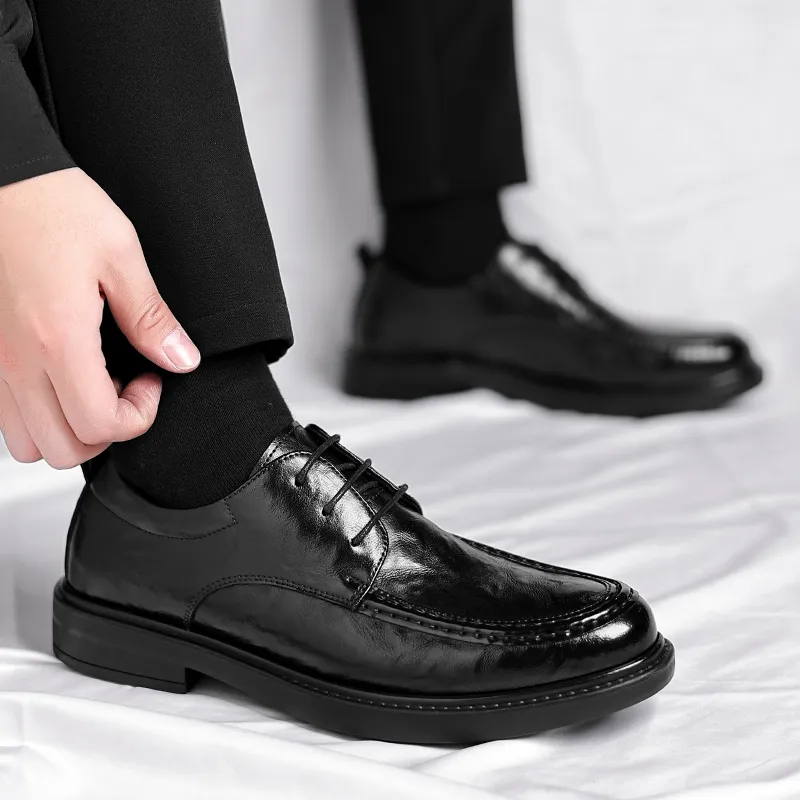 Poitulas Dress Shoes Men's Black-1