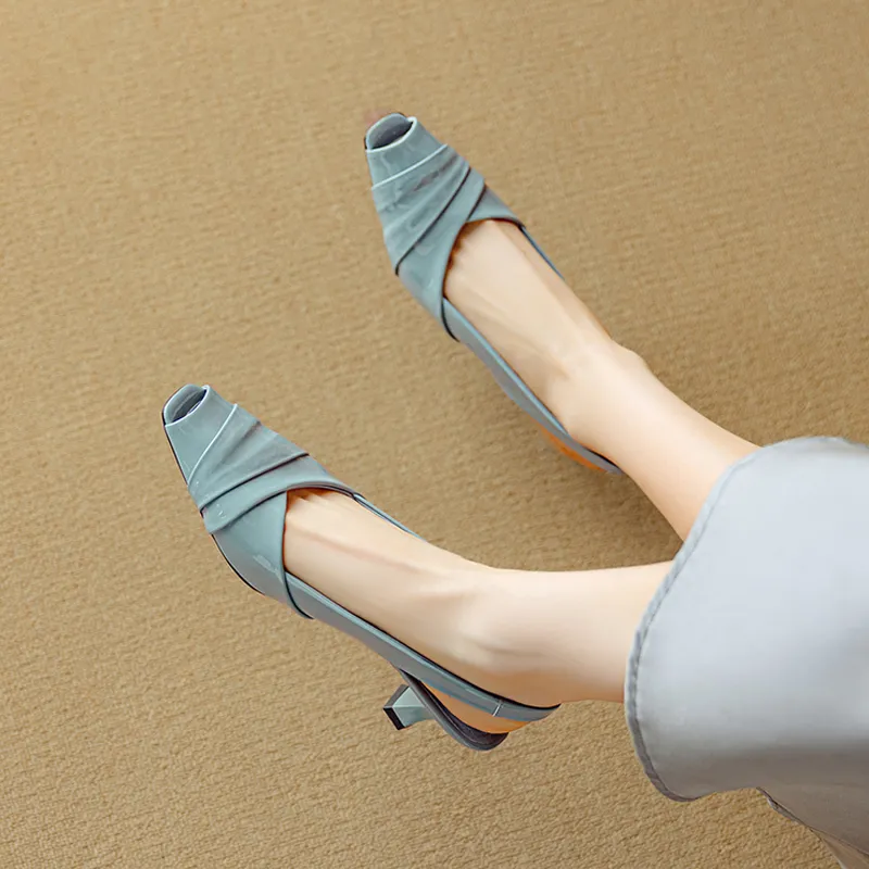 QIAOLINER Chunky Heel High Heels Women's-1
