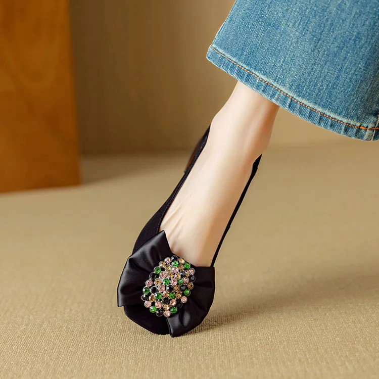 QIAOLINER Block Heel High Heels 4cm Women's-9