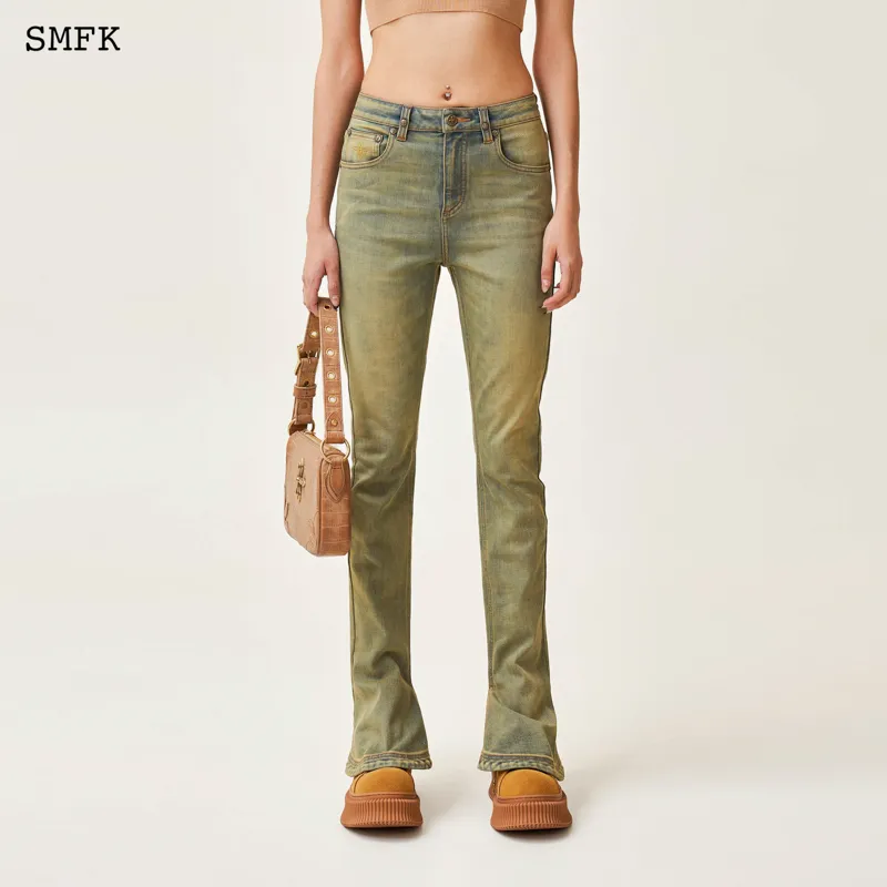 SMFK Jeans Women's Cheese Color-3