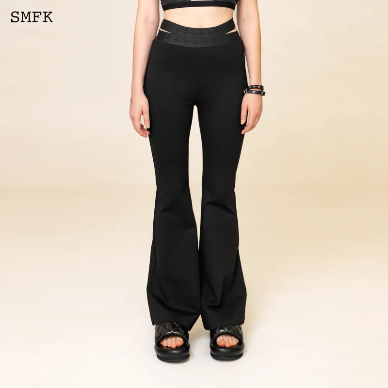 SMFK Compass Mermaid Casual Pants Women's Wilderness Black-2