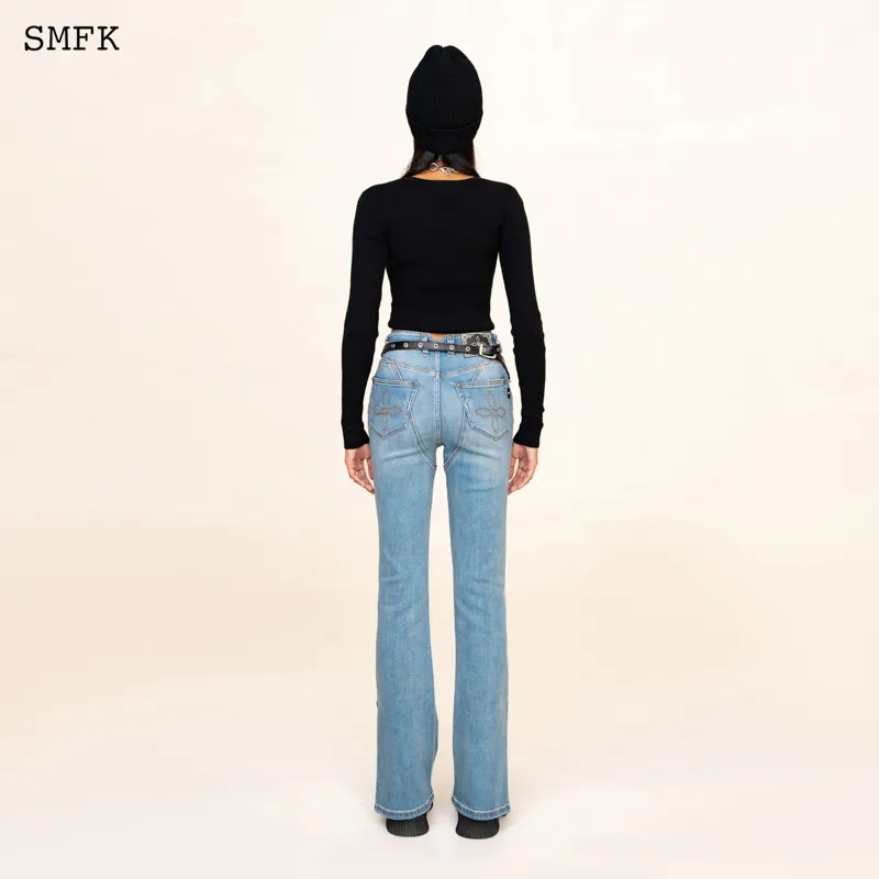 SMFK Jeans Women's Denim Blue-2