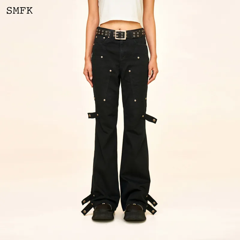 SMFK Cargo Pants Women's Wilderness Black-2