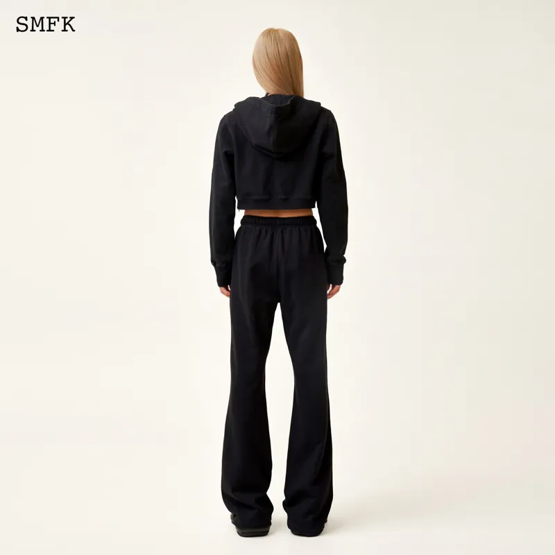 SMFK Cardigan Sweatshirt Women's Wilderness Black-2