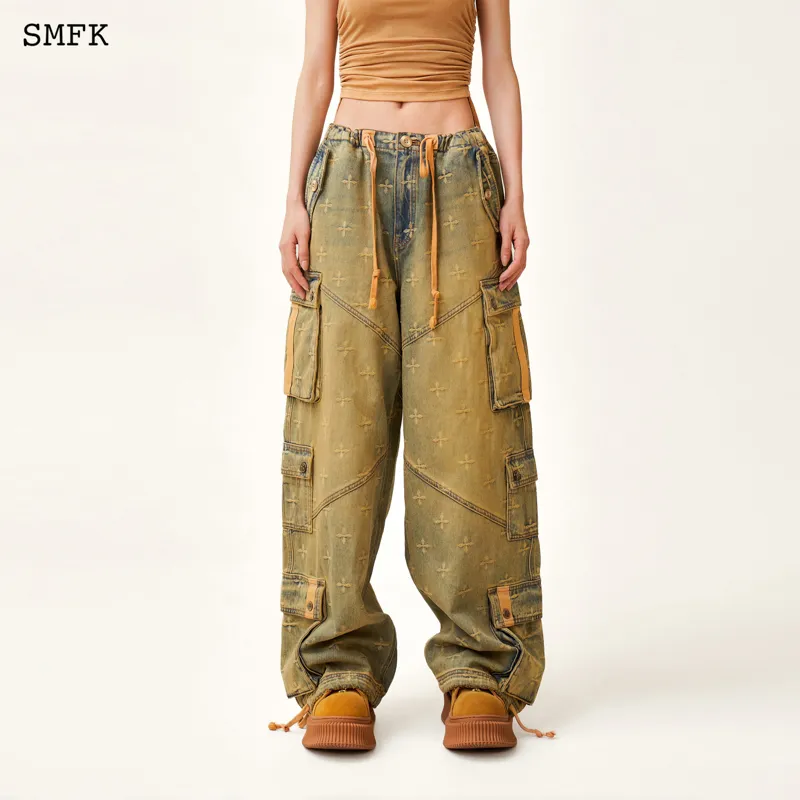SMFK Jeans Unisex Temple Garden Yellow-1