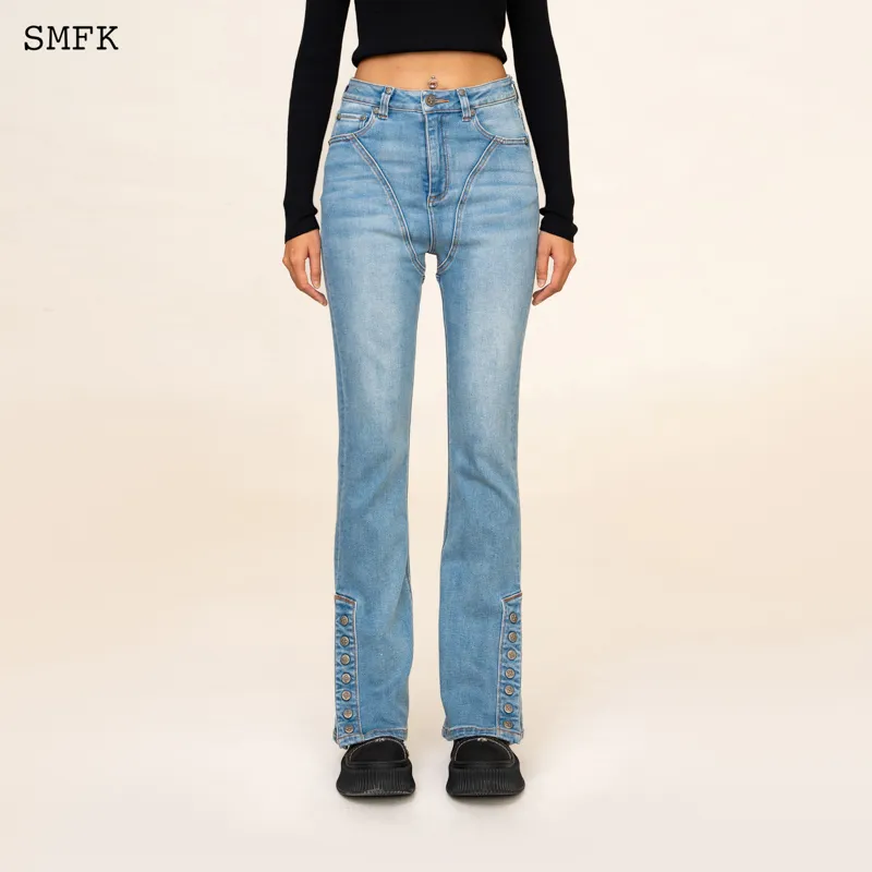 SMFK Jeans Women's Denim Blue-3