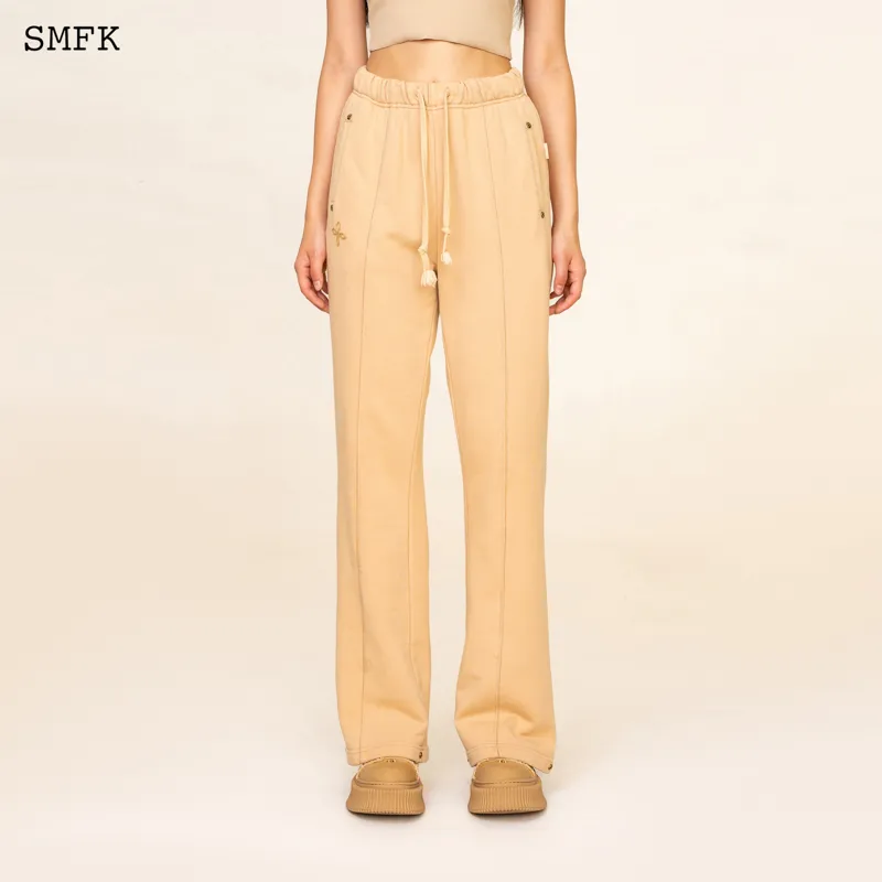 SMFK Casual Pants Women's Wheat-3