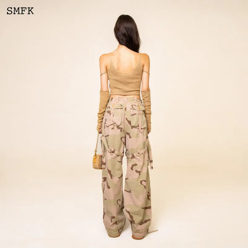 SMFK Casual Pants Unisex Desert Camouflage-2