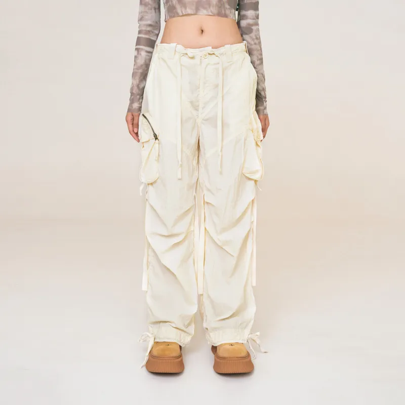 SMFK SS23 Casual Pants Women's Cream-2