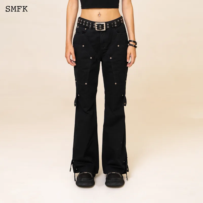 SMFK Cargo Pants Women's Wilderness Black-6