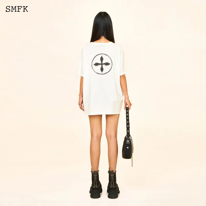 SMFK T Shirt Unisex Snow Mountain White-2