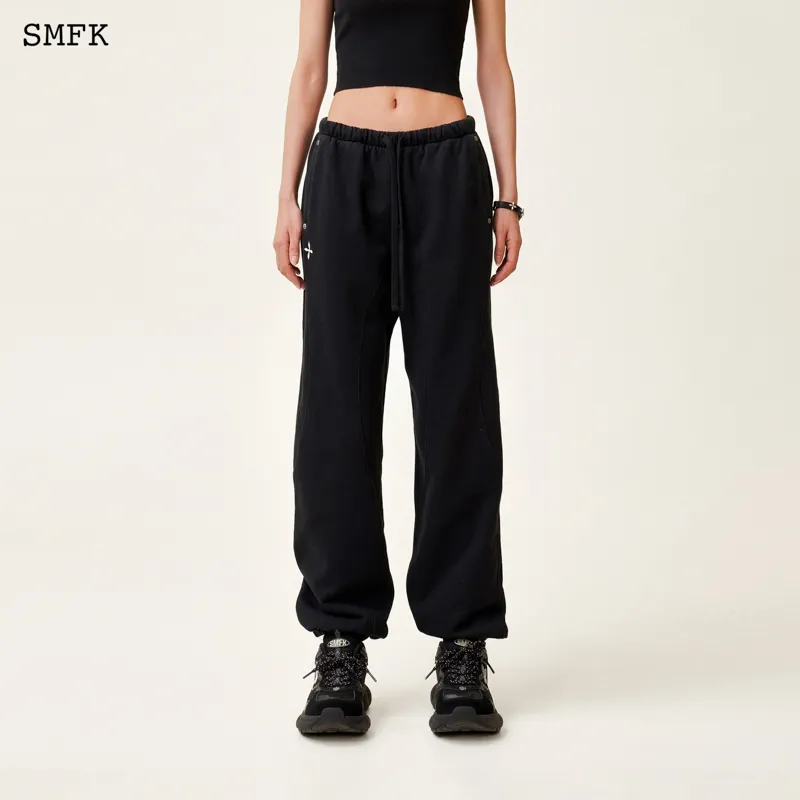 SMFK Casual Pants Unisex Wilderness Black-2