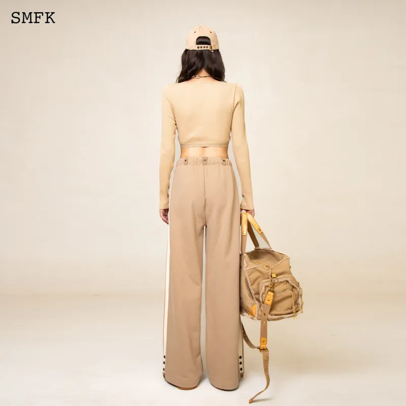 SMFK Casual Pants Women's Wheat-3