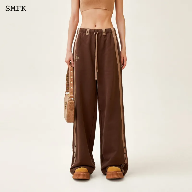 SMFK Casual Pants Unisex Forest Brown-2