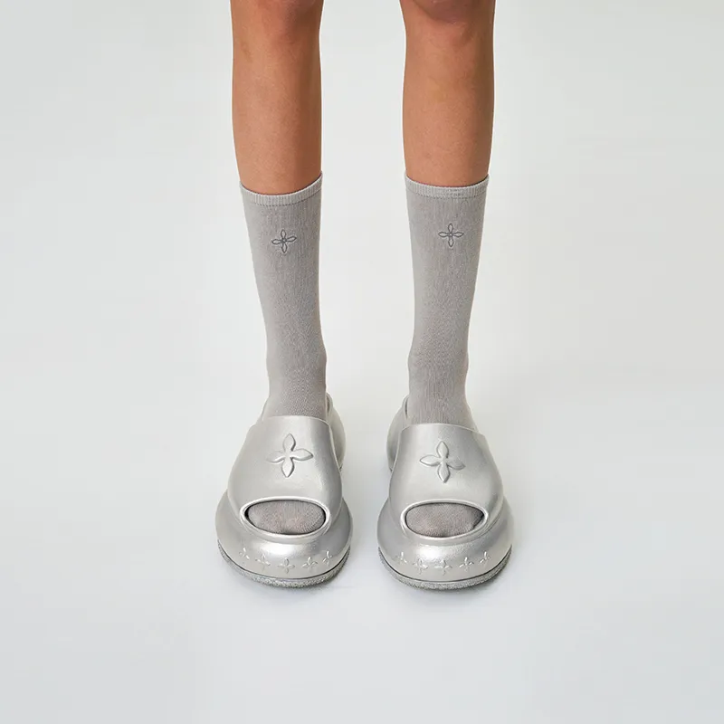 SMFK Ankle Socks Unisex 2 Set 4 Pack Dusty Gray-3
