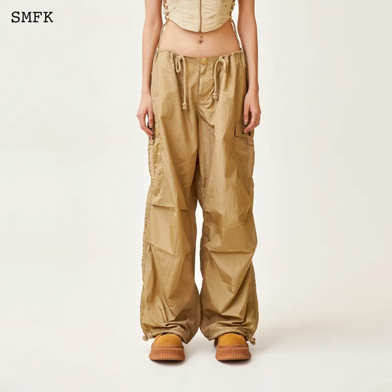 SMFK Casual Pants Unisex Gold-3