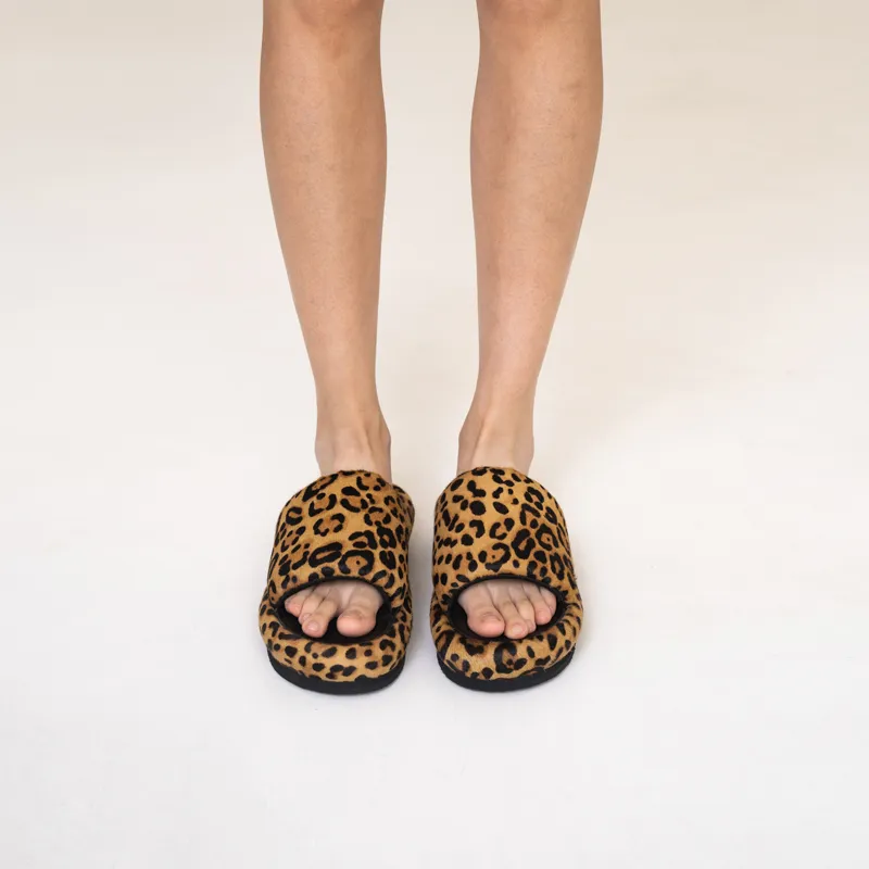 SMFK Slide Slippers Women's Leopard Print-3