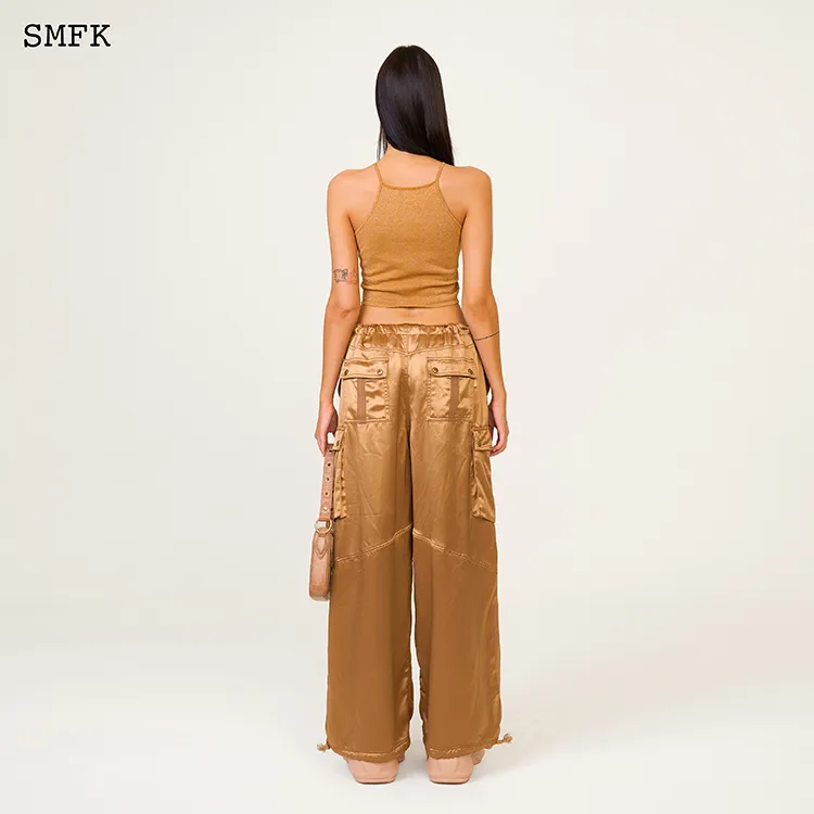 SMFK Parachute Pants Unisex Gold-2