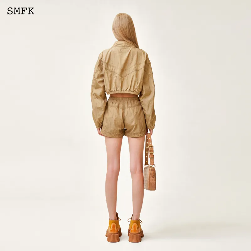 SMFK Casual Shorts Women's Gold-2