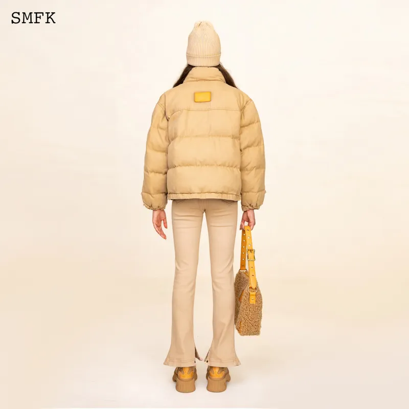 SMFK Puffer Jacket Women's Wheat-2