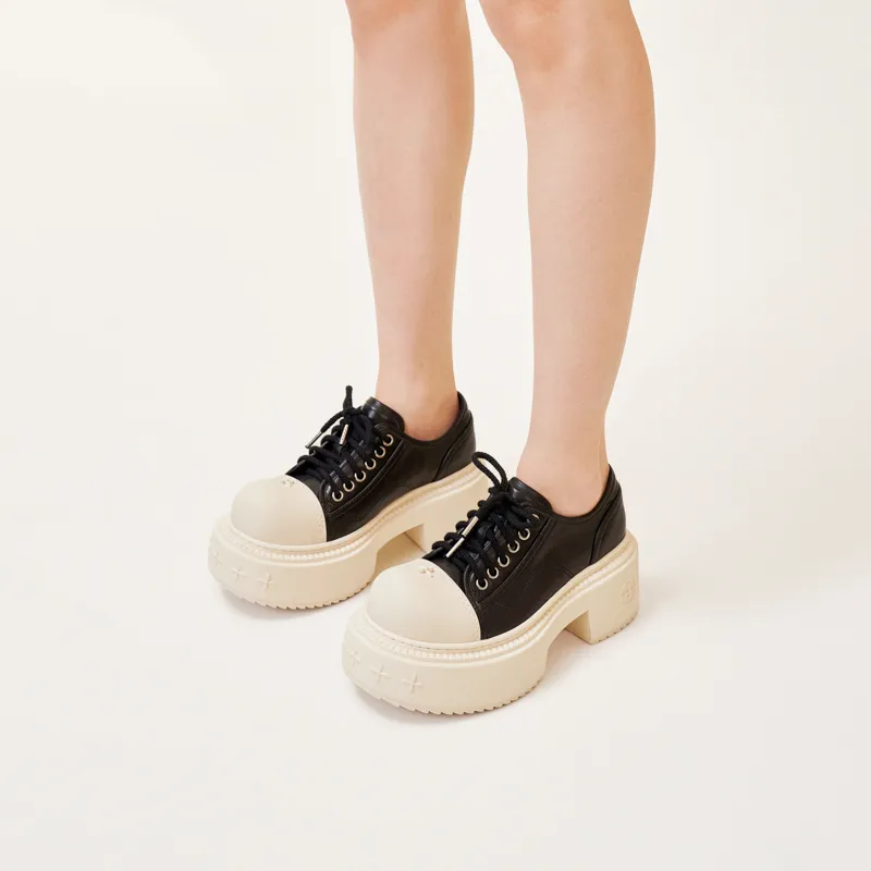 SMFK Compass Casual Single Shoes Women's White Black-5