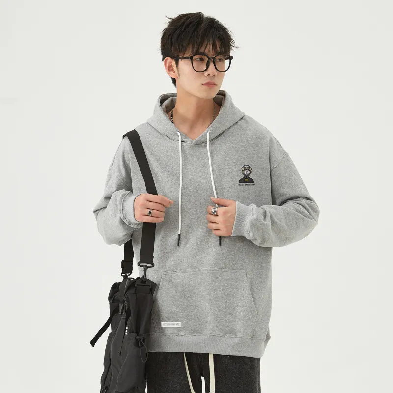 HOZZS x WULIAOYUAN LIANMINGKUAN Pullover Hooded Fleece Lined Hoodies & Sweatshirts Unisex-7