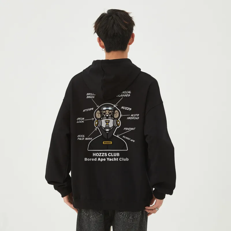 HOZZS x WULIAOYUAN LIANMINGKUAN Pullover Hooded Fleece Lined Hoodies & Sweatshirts Unisex-2