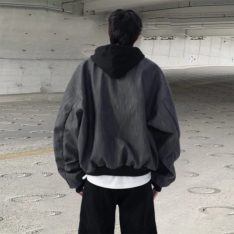 HOZZS Jackets Unisex Gray-0