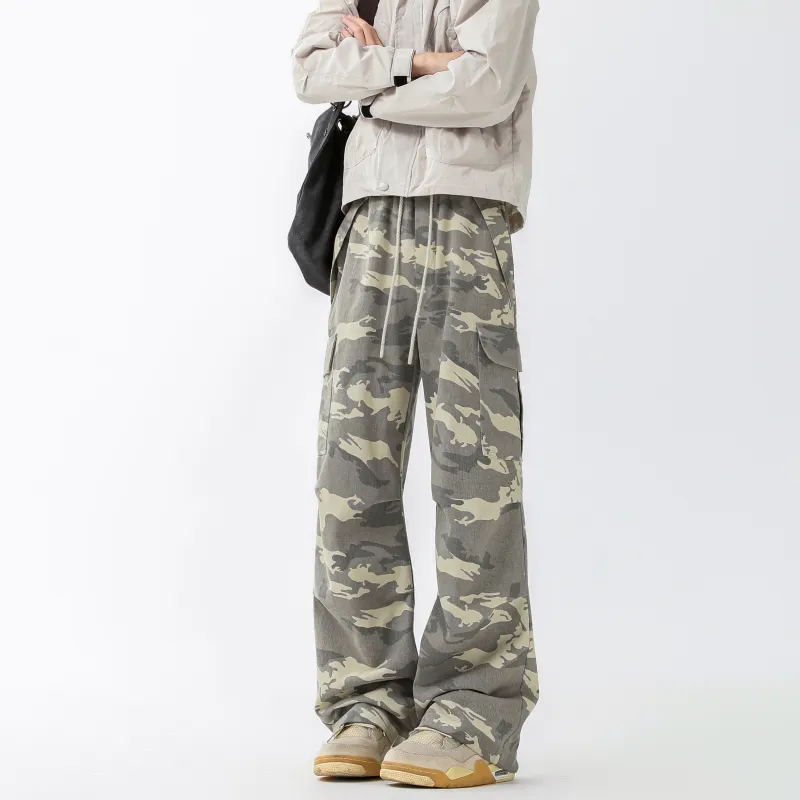 HOZZS Cargo Pants Unisex Camouflage-2