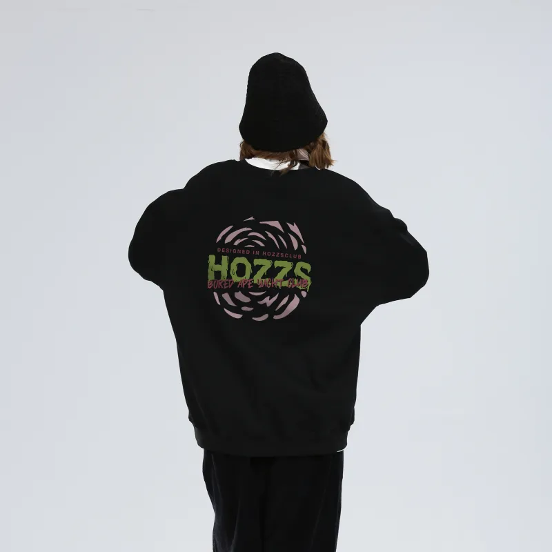 HOZZS x WULIAOYUAN LIANMINGKUAN Crew Neck Pullover Fleece Lined Hoodies & Sweatshirts Unisex-2