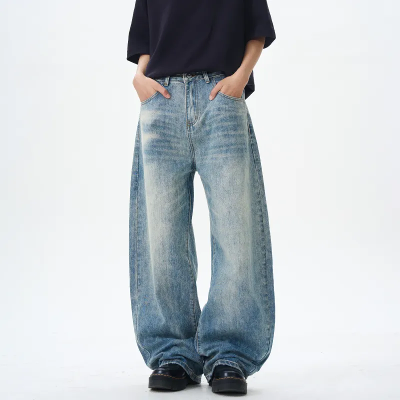 HOZZS Jeans Unisex Blue-2