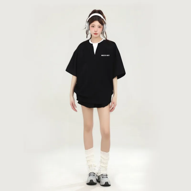 HOZZS Short Sleeved T Shirts Unisex-3