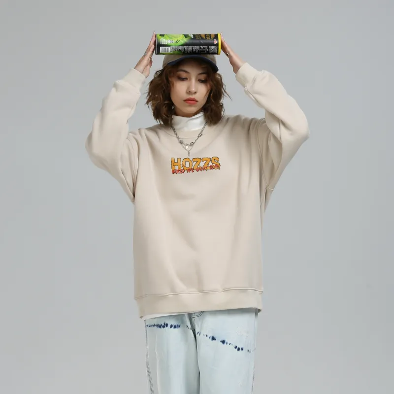 HOZZS x WULIAOYUAN LIANMINGKUAN Crew Neck Pullover Fleece Lined Hoodies & Sweatshirts Unisex-18