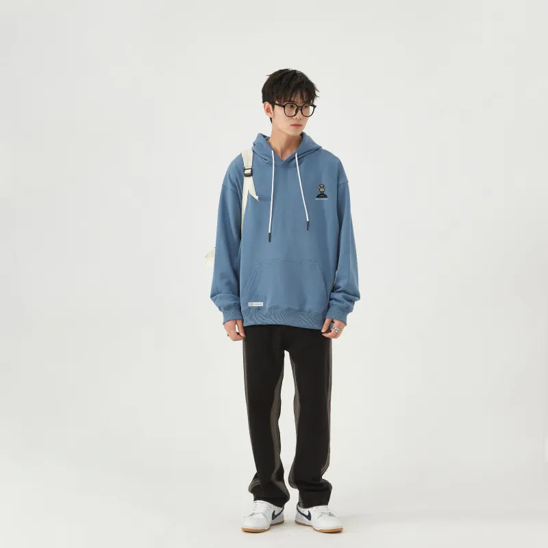 HOZZS x WULIAOYUAN LIANMINGKUAN Pullover Hooded Fleece Lined Hoodies & Sweatshirts Unisex-14