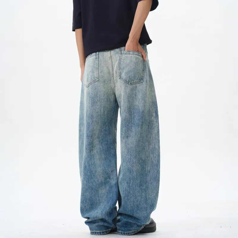 HOZZS Jeans Unisex Blue-4