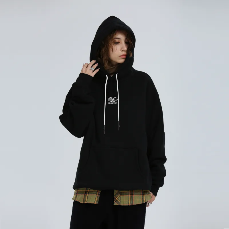 HOZZS x WULIAOYUAN LIANMINGKUAN Hooded Pullover Casual Fleece Lined Hoodies & Sweatshirts Unisex-3