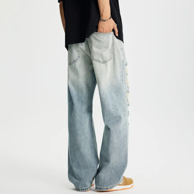 HOZZS Jeans Unisex Light Blue-6