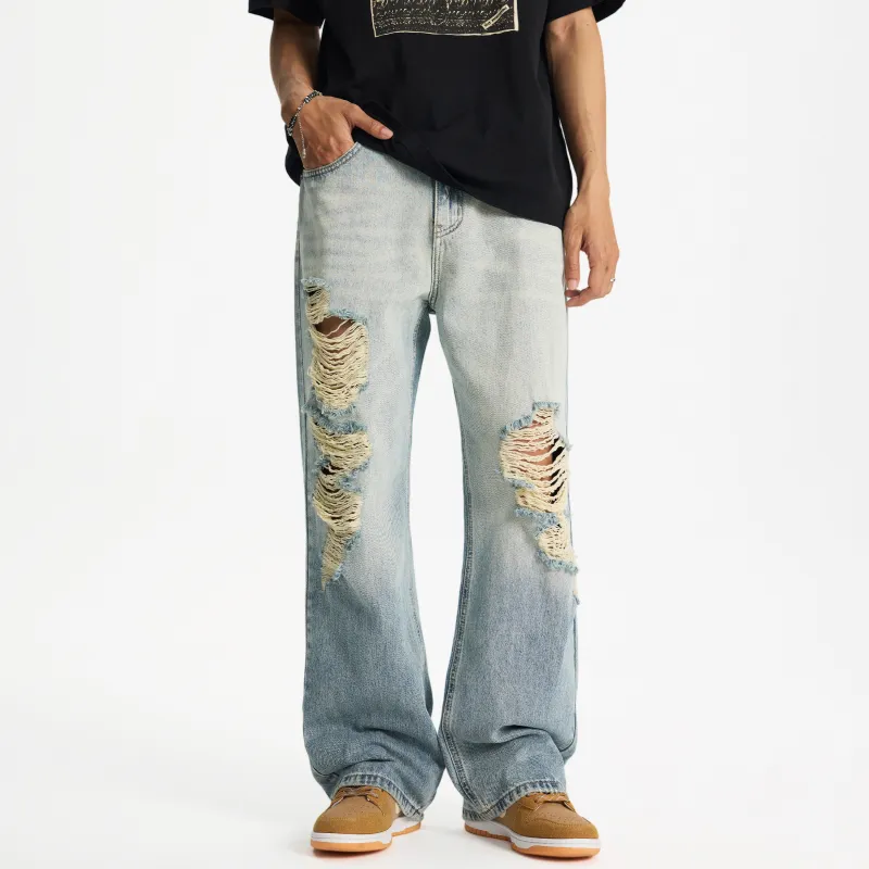 HOZZS Jeans Unisex Light Blue-3