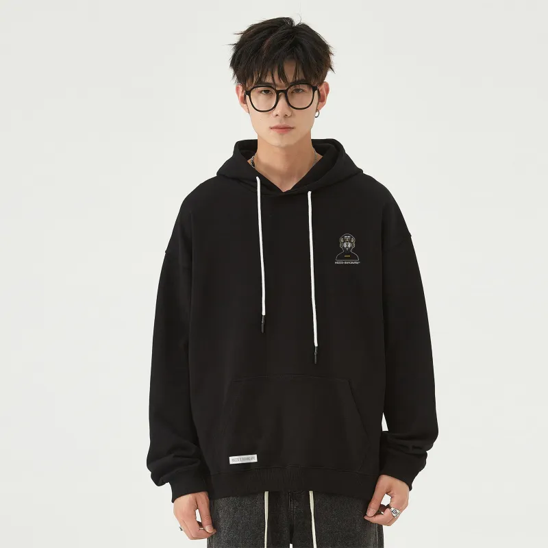HOZZS x WULIAOYUAN LIANMINGKUAN Pullover Hooded Fleece Lined Hoodies & Sweatshirts Unisex-3