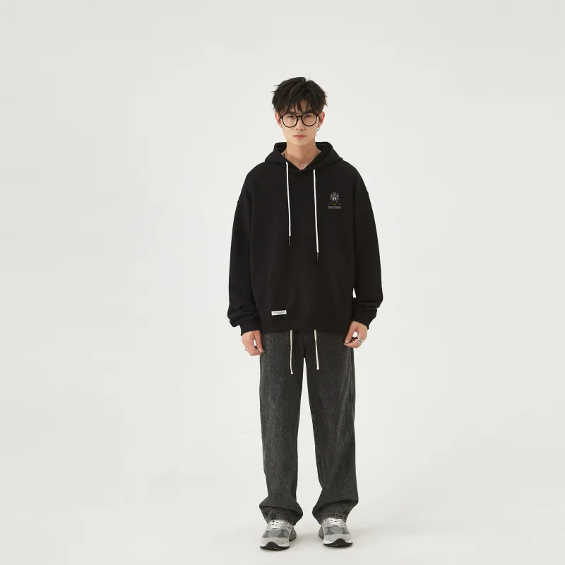 HOZZS x WULIAOYUAN LIANMINGKUAN Pullover Hooded Fleece Lined Hoodies & Sweatshirts Unisex-4