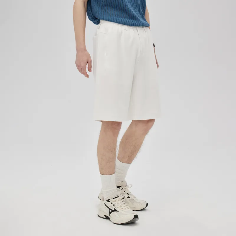 COKEIN Casual Shorts Men's White-2