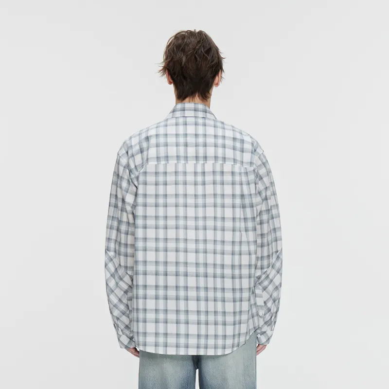 COKEIN SS25 Shirt Men's Blue And Green Plaid-2