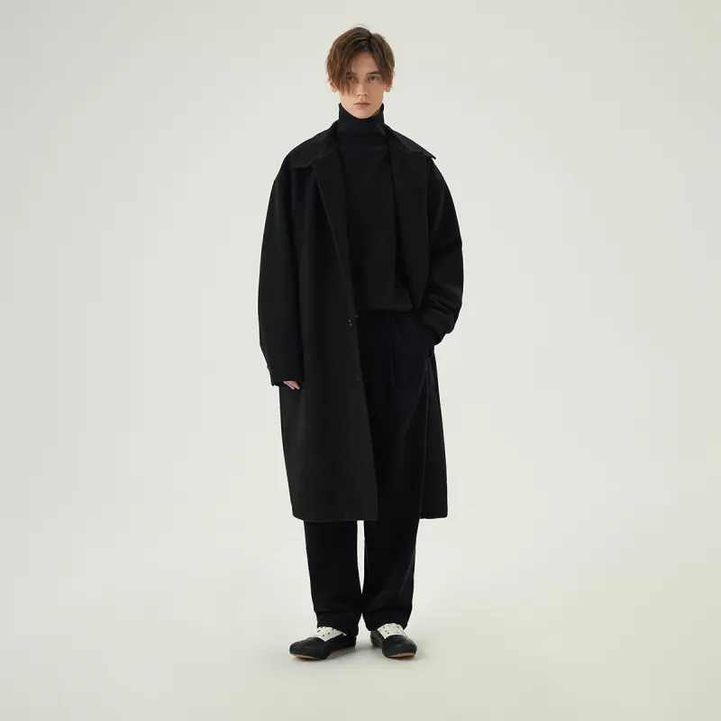 COKEIN Clean Fit Series FW23 Men's Coat Long Unisex-4