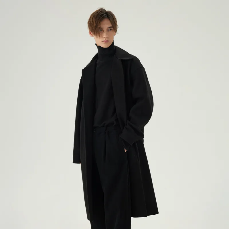 COKEIN Clean Fit Series FW23 Men's Coat Long Unisex-3