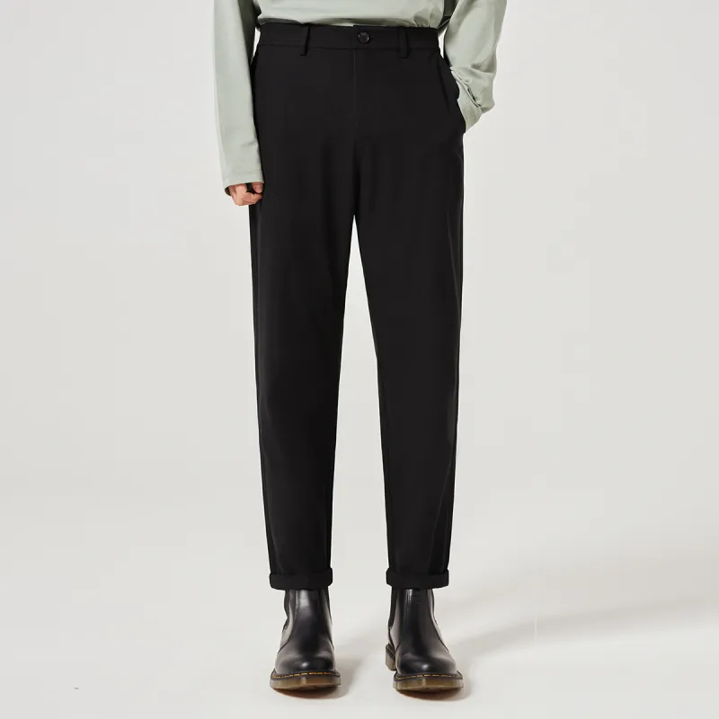 COKEIN Casual Pants Men Black-2