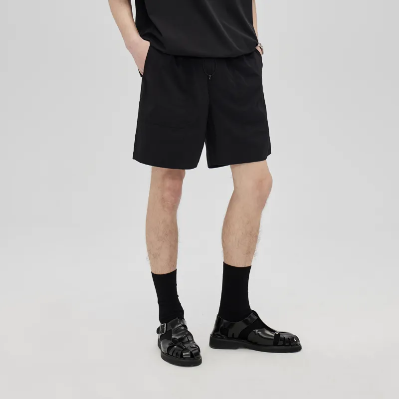COKEIN Casual Shorts Unisex Black-4