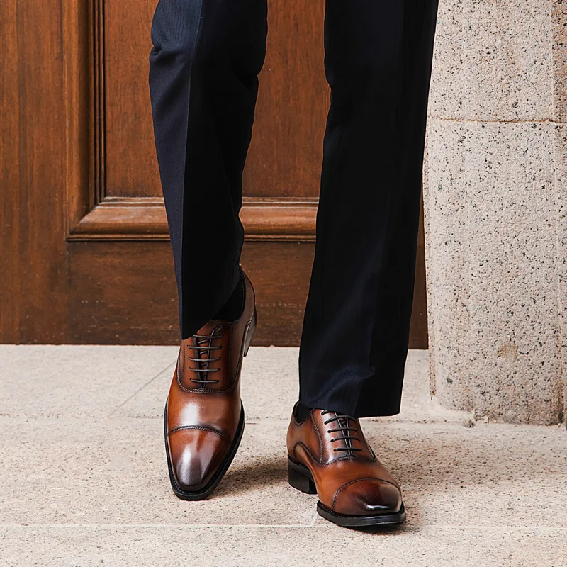 Desai Desai Dress Shoes Men's Brown-4